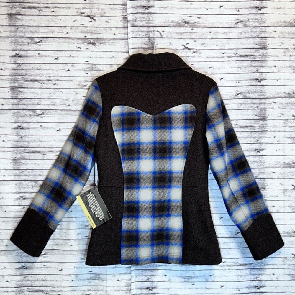 Powder River Outfitters Collection by Panhandle Slim Plaid Wool Jacket - Picture 4 of 12